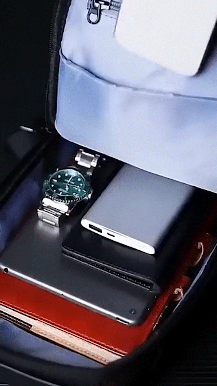 Waterproof Multipurpose Sling Bag with USB Charging Port