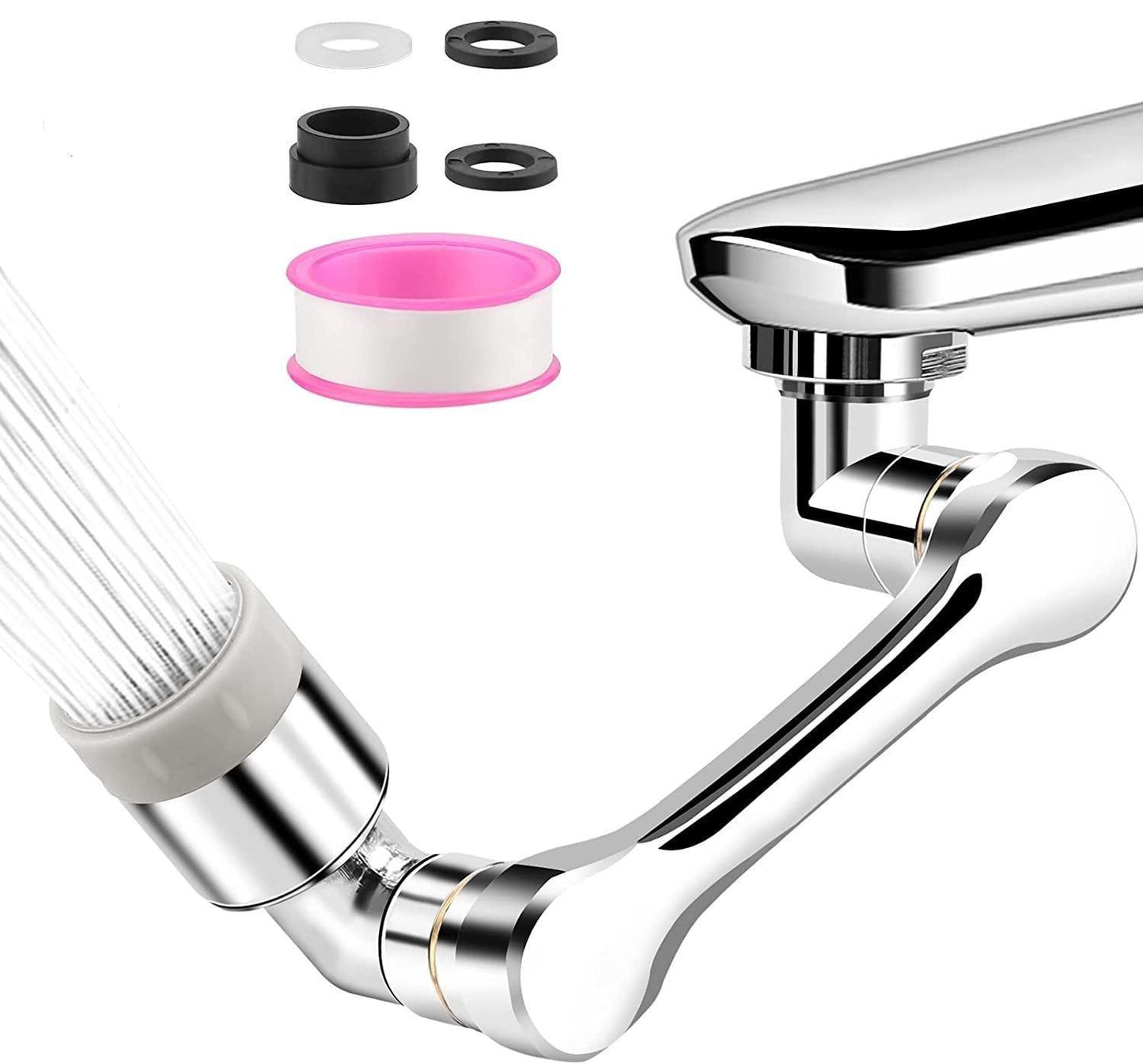 Rotating Faucet Extender Aerator, with 2 Water Outlet Modes, Sink Sprayer