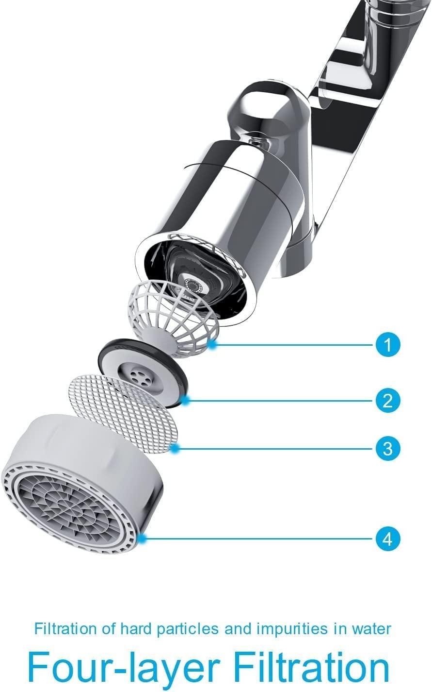 Rotating Faucet Extender Aerator, with 2 Water Outlet Modes, Sink Sprayer