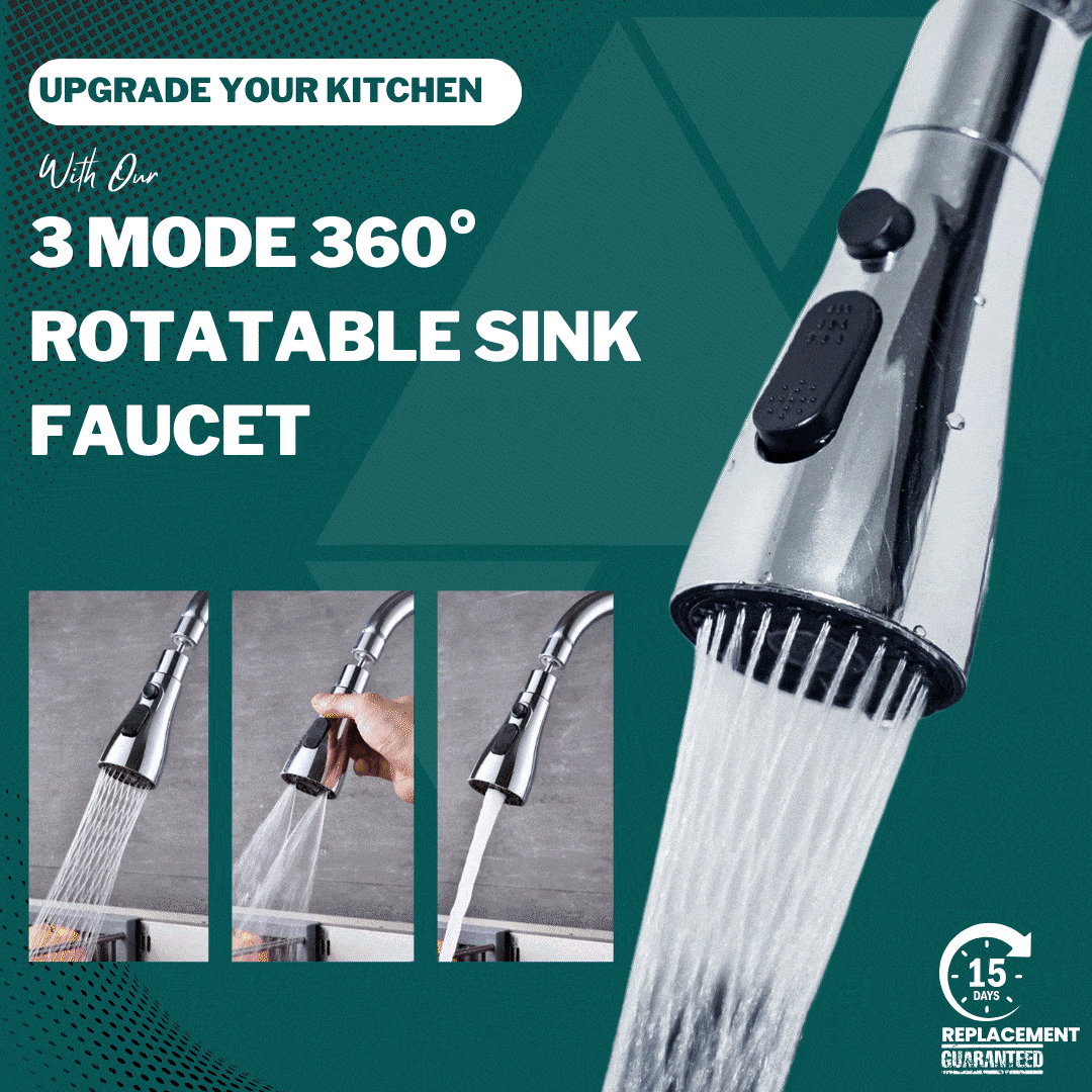3 Modes 360° Rotatable Multifunctional Sink Faucet