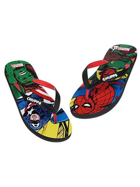 Chupps Unisex Marvel Vintage Red Flip Flops