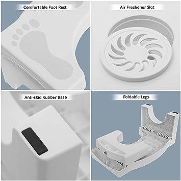 Anti-constipation potty stool with air freshener slot