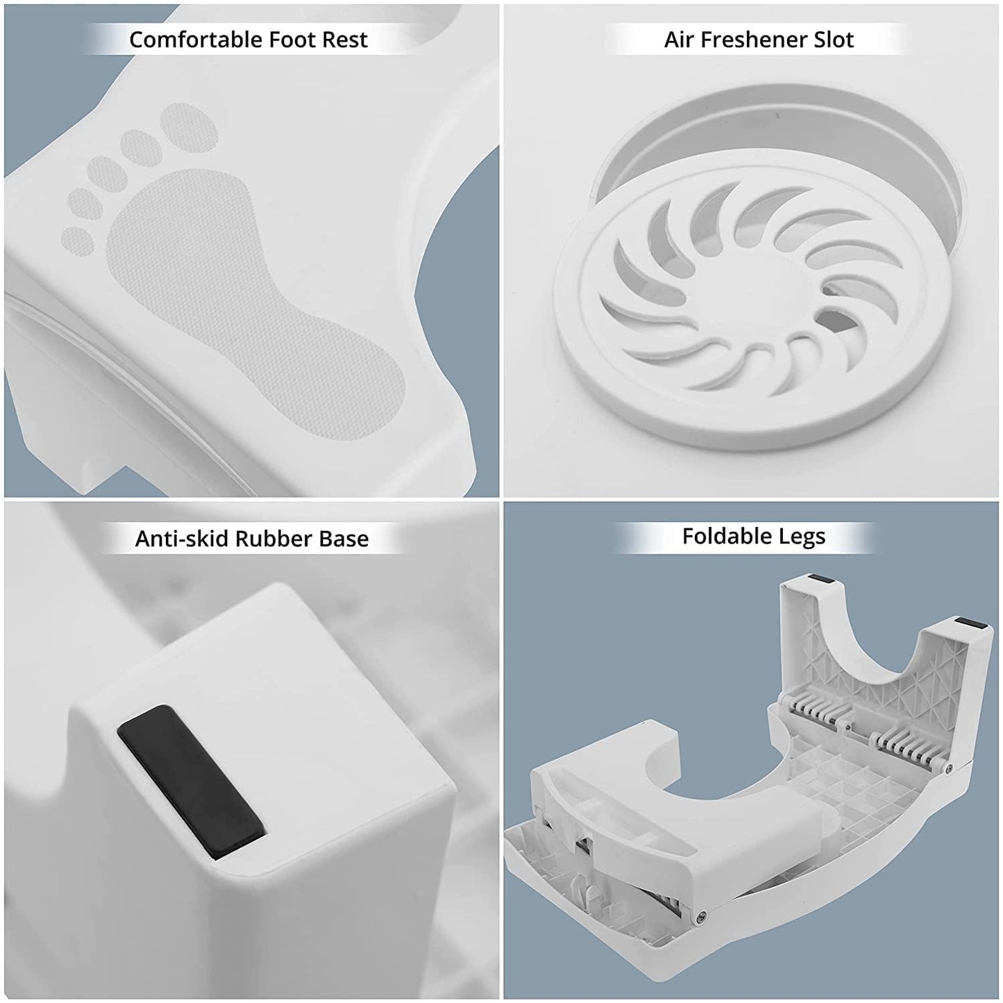 Anti-constipation potty stool with air freshener slot