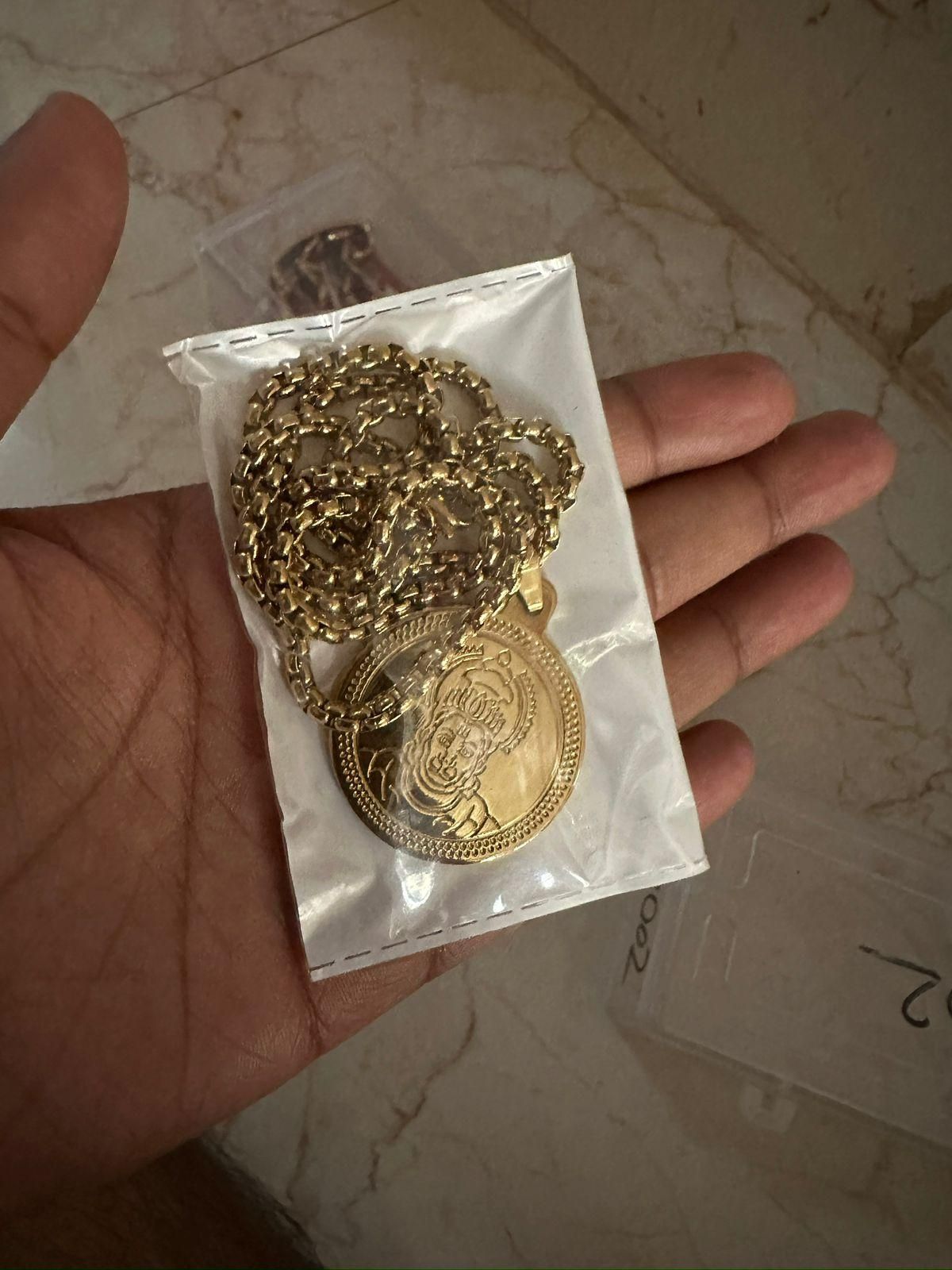 Gold Plated Lord Hanuman Locket With Chain