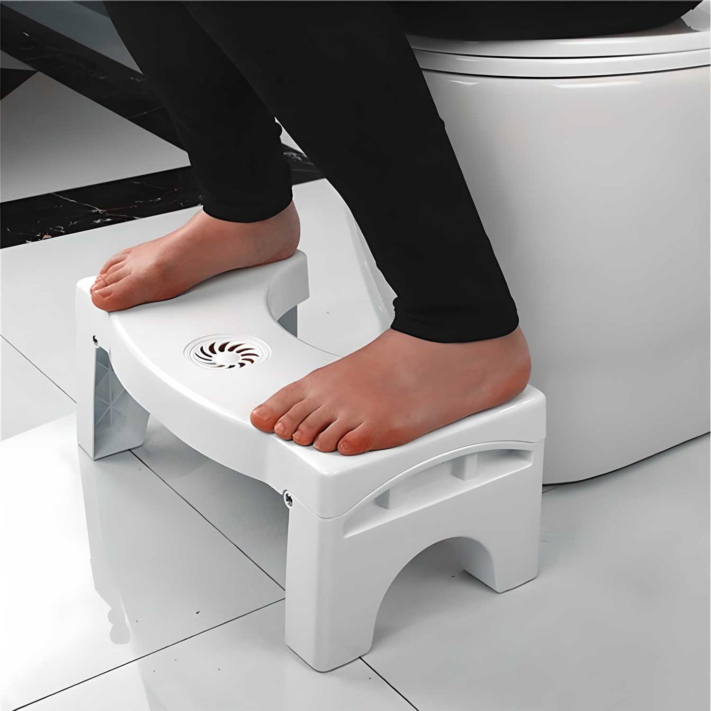 Anti-constipation potty stool with air freshener slot